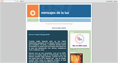 Desktop Screenshot of mensajesdelaluz.blogspot.com