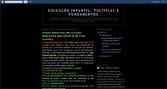 Desktop Screenshot of educacaoinfantilpolticasefundamentos.blogspot.com