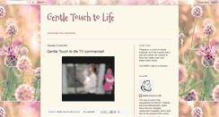 Desktop Screenshot of gentletouchtolife.blogspot.com