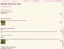 Tablet Screenshot of gentletouchtolife.blogspot.com