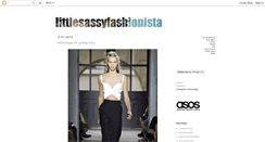 Desktop Screenshot of littlesassyfashionista.blogspot.com