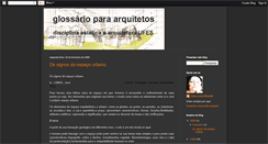 Desktop Screenshot of glossarquitetura.blogspot.com