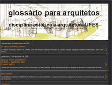 Tablet Screenshot of glossarquitetura.blogspot.com