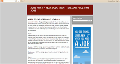 Desktop Screenshot of jobsfor17yearolds.blogspot.com