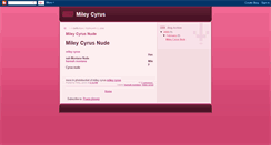 Desktop Screenshot of mileycyrusnude.blogspot.com