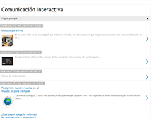 Tablet Screenshot of comunicacioninteractivademedios.blogspot.com