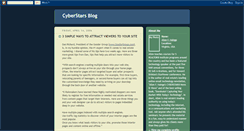 Desktop Screenshot of cyberstarsblog.blogspot.com