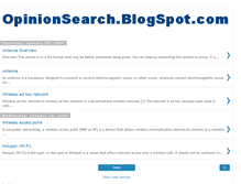 Tablet Screenshot of opinionsearch.blogspot.com