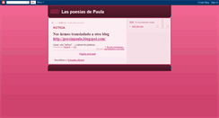 Desktop Screenshot of laspoesiasdepaula.blogspot.com