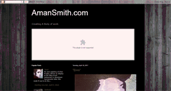 Desktop Screenshot of amansmith.blogspot.com