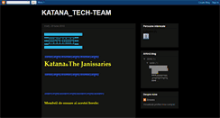 Desktop Screenshot of katana-tech-team.blogspot.com