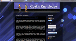 Desktop Screenshot of geeksknowledge.blogspot.com