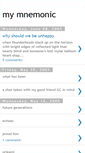 Mobile Screenshot of mymnemonic.blogspot.com