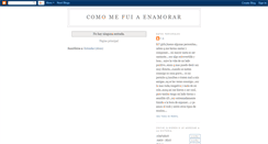 Desktop Screenshot of comomefuiaenamorar.blogspot.com