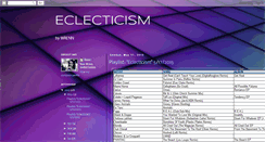 Desktop Screenshot of eclecticism1.blogspot.com