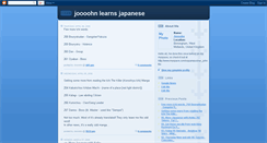 Desktop Screenshot of johnlearnsjapanese.blogspot.com