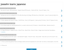 Tablet Screenshot of johnlearnsjapanese.blogspot.com