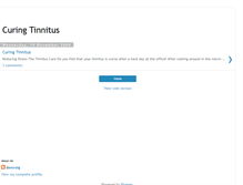 Tablet Screenshot of clearing-tinnitus.blogspot.com