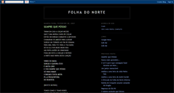 Desktop Screenshot of folhadonorte.blogspot.com