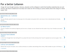 Tablet Screenshot of forabetterlebanon.blogspot.com