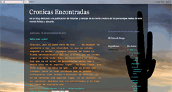 Desktop Screenshot of cronicasencontradas.blogspot.com