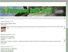 Tablet Screenshot of myphilippinedailynews.blogspot.com