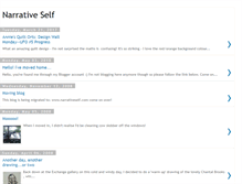 Tablet Screenshot of narrativeself.blogspot.com