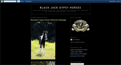 Desktop Screenshot of blackjackgypsyhorses.blogspot.com