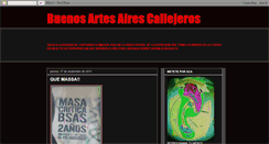 Desktop Screenshot of buenosartescallejeros.blogspot.com