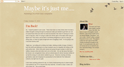 Desktop Screenshot of maybeitsjustjill.blogspot.com