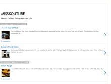 Tablet Screenshot of misskouture.blogspot.com