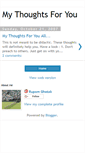 Mobile Screenshot of mythoughtsforyouall.blogspot.com