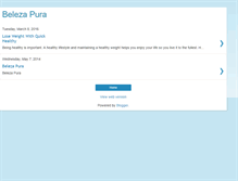 Tablet Screenshot of beleza-pura2011.blogspot.com