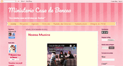 Desktop Screenshot of casadebencao.blogspot.com