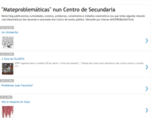 Tablet Screenshot of mateproblematicas.blogspot.com