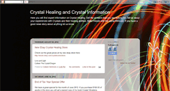 Desktop Screenshot of crystalshealing.blogspot.com