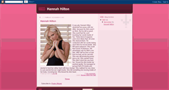 Desktop Screenshot of hannah-hilton.blogspot.com