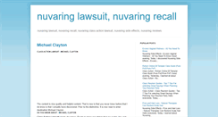 Desktop Screenshot of nuvaringlawsuit.blogspot.com