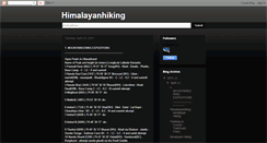 Desktop Screenshot of himalayanhiking.blogspot.com