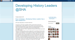 Desktop Screenshot of developinghistoryleaderssha.blogspot.com