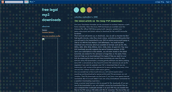 Desktop Screenshot of freelegalmp3downloads.blogspot.com
