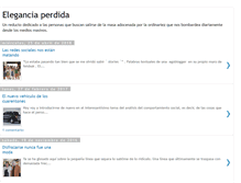 Tablet Screenshot of eleganciaperdida.blogspot.com