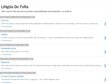 Tablet Screenshot of linguadefora-ounao.blogspot.com