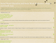 Tablet Screenshot of nepalschoolofsocialwork.blogspot.com