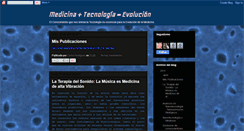 Desktop Screenshot of medtecnoconocimiento.blogspot.com