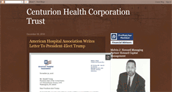 Desktop Screenshot of centurionhealthcorp.blogspot.com