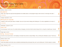 Tablet Screenshot of holistic-vet-care.blogspot.com