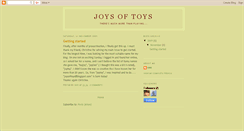 Desktop Screenshot of joysoftoys.blogspot.com