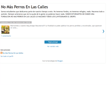 Tablet Screenshot of nomasperrosenlascalles.blogspot.com