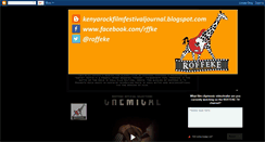 Desktop Screenshot of kenyarockfilmfestivaljournal.blogspot.com